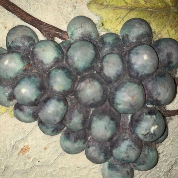 Plaques 2 relief grapes cottage core hanging - Picture 4 of 9